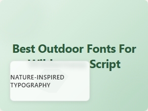 Exploring the Best Outdoor Fonts for Wilderness Script